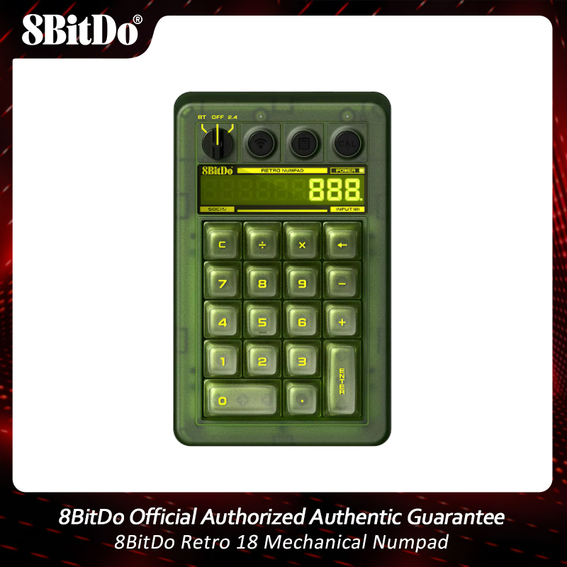 Retro Gaming Windows - 8BitDo Retro 18 Mechanisch Numpad BT