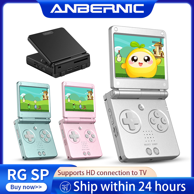 Retro Gaming Emulator Console - Anbernic RGSP Flip Retro Handheld Game