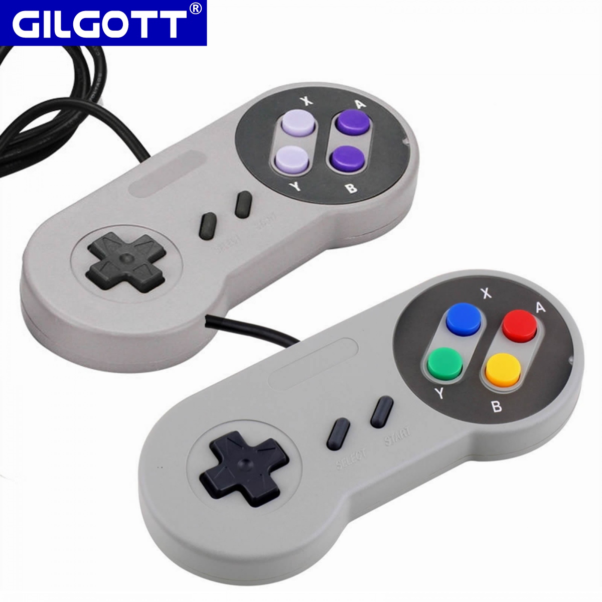 Retro Gaming Windows - 2 stks/set 1.4M Wired USB Game