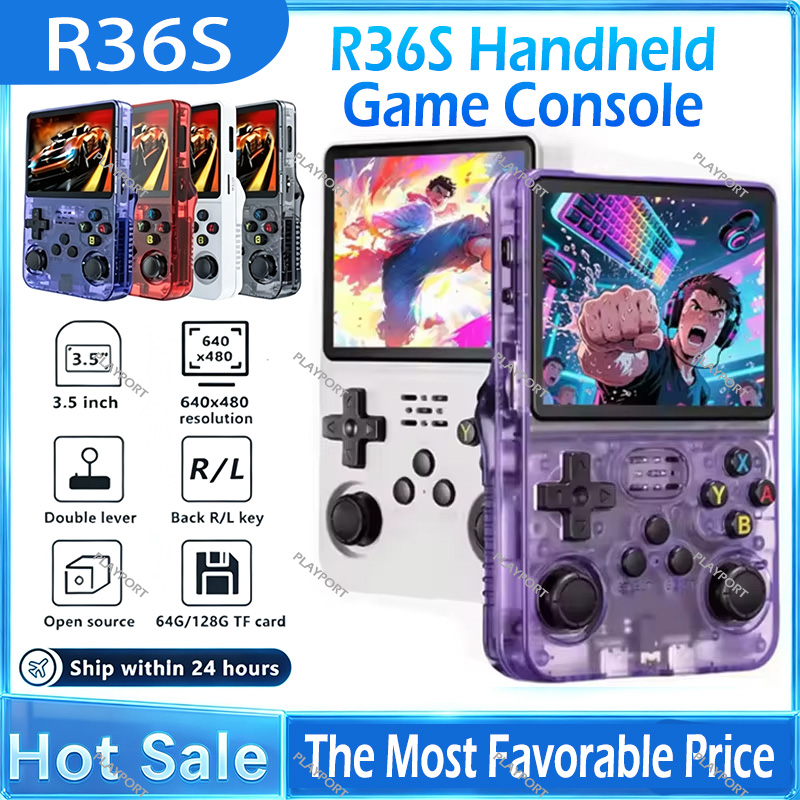Retro Gaming R36S - Retro Handheld Gameconsole R36S 3.5