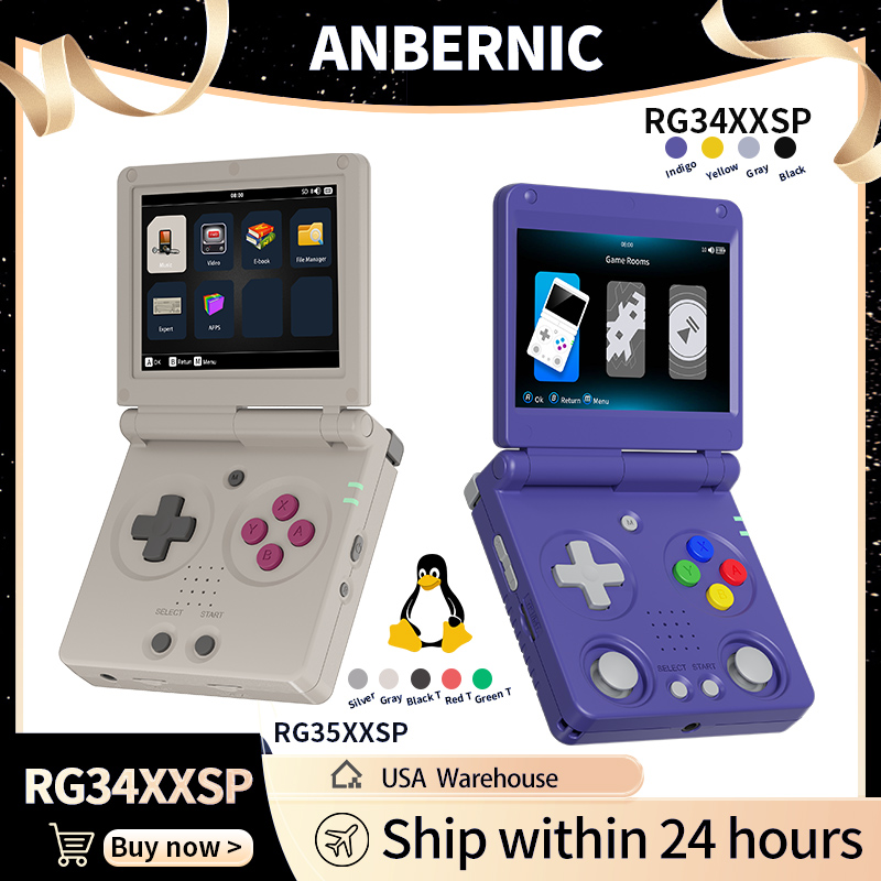 Anbernic RG34XXSP RG35XXSP Fli - Retro Gaming Emulator Console recensie en prijs