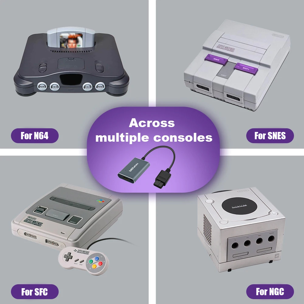 Bitfunx 720P Svideo/AV naar HD - Retro Gaming Emulator Console recensie en prijs