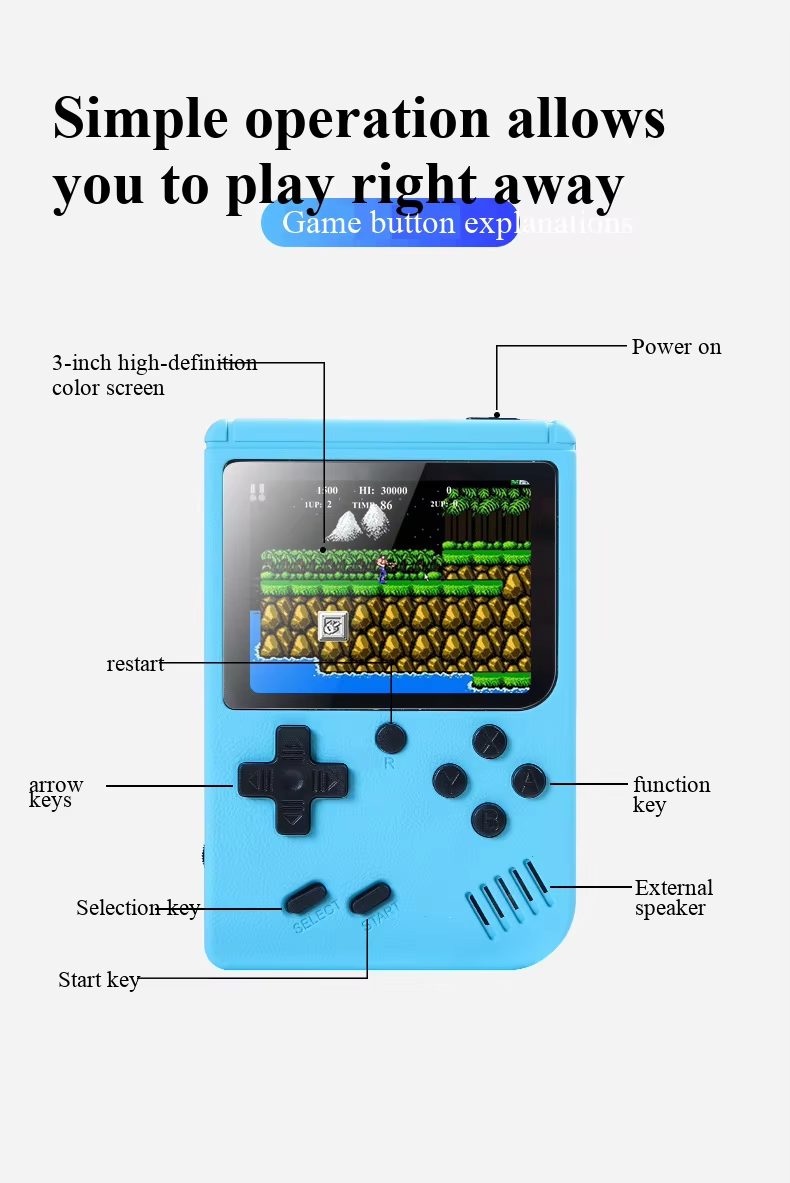 400-in-1 MINI Games Handheld G - Retro Gaming Emulator Console recensie en prijs