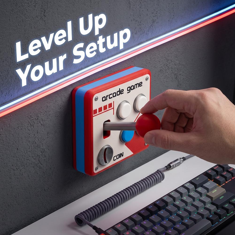 3D-geprint retro arcade-schake - Retro Gaming Room recensie en prijs