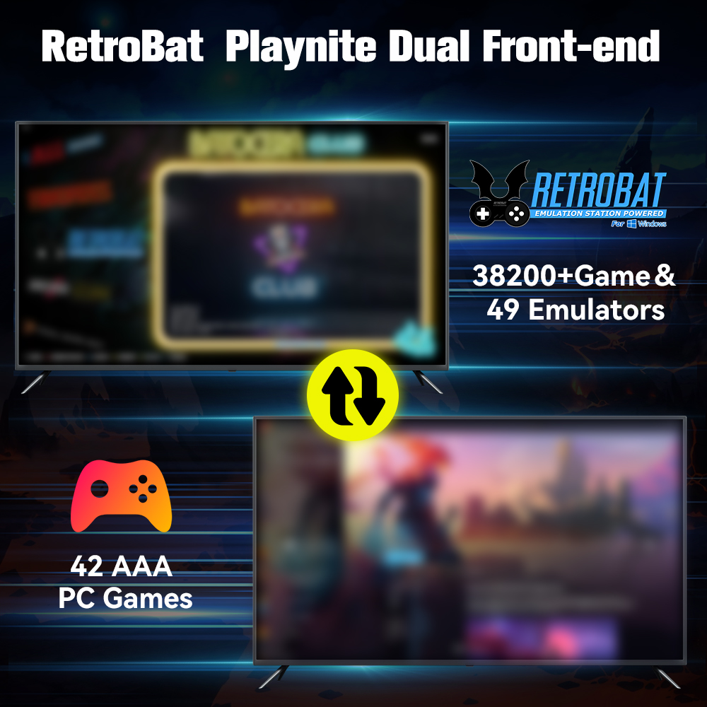 Retrobat & Playnite Systeem HD - Retro Gaming Emulator Console recensie en prijs