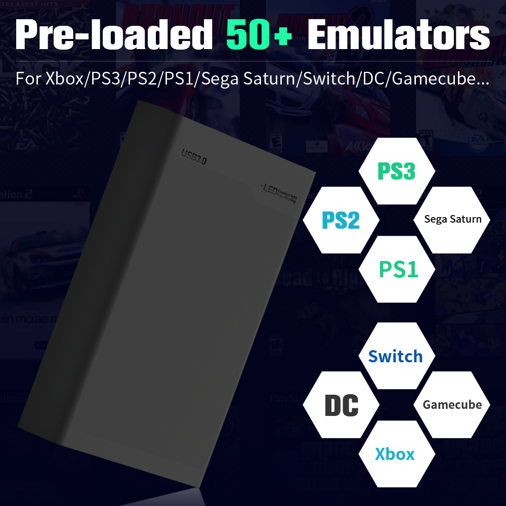 500G Game Hard Drive Met 38000 - Retro Gaming Emulator Console recensie en prijs