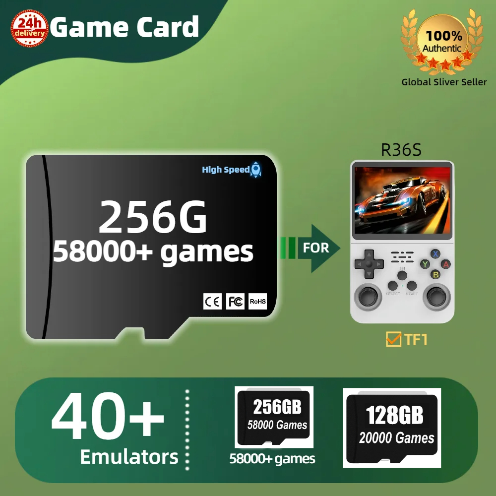 TF Game Card voor R36S geheuge - Retro Gaming R36S recensie en prijs